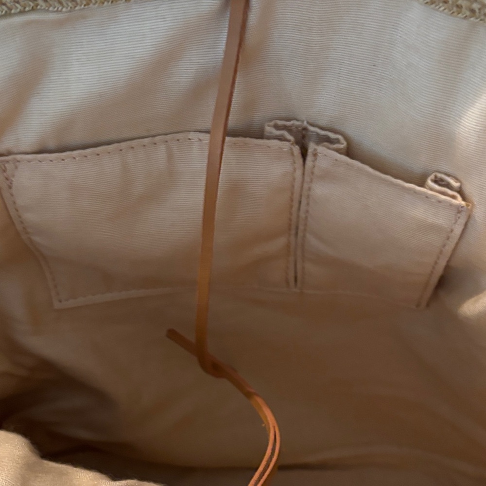 Talbots Tan Woven Tote Bag - Picture 4 of 6